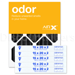 16x20x2 AIRx ODOR Air Filter - Carbon, 6-Pack