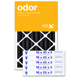 16x25x2 AIRx ODOR Air Filter - Carbon, 6-Pack