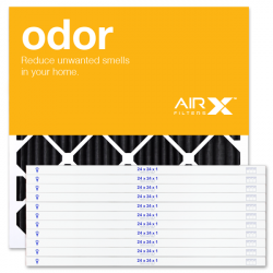 24x24x1 AIRx ODOR Air Filter - Carbon, 12-Pack
