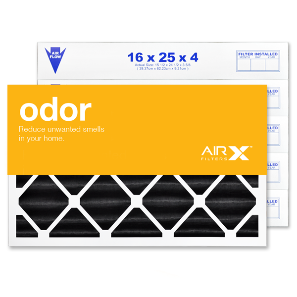 16x25x4 AIRx ODOR Air Filter - Carbon, 6-Pack