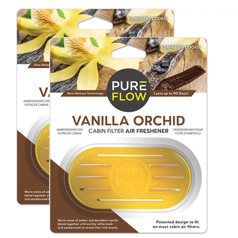 PUREFLOW Cabin Filter Air Freshener, Vanilla Orchid, 2-Pack