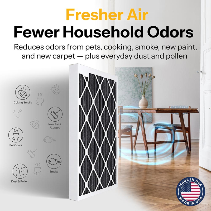 20x25x1 AIRx ODOR Air Filter - Carbon, 6-Pack