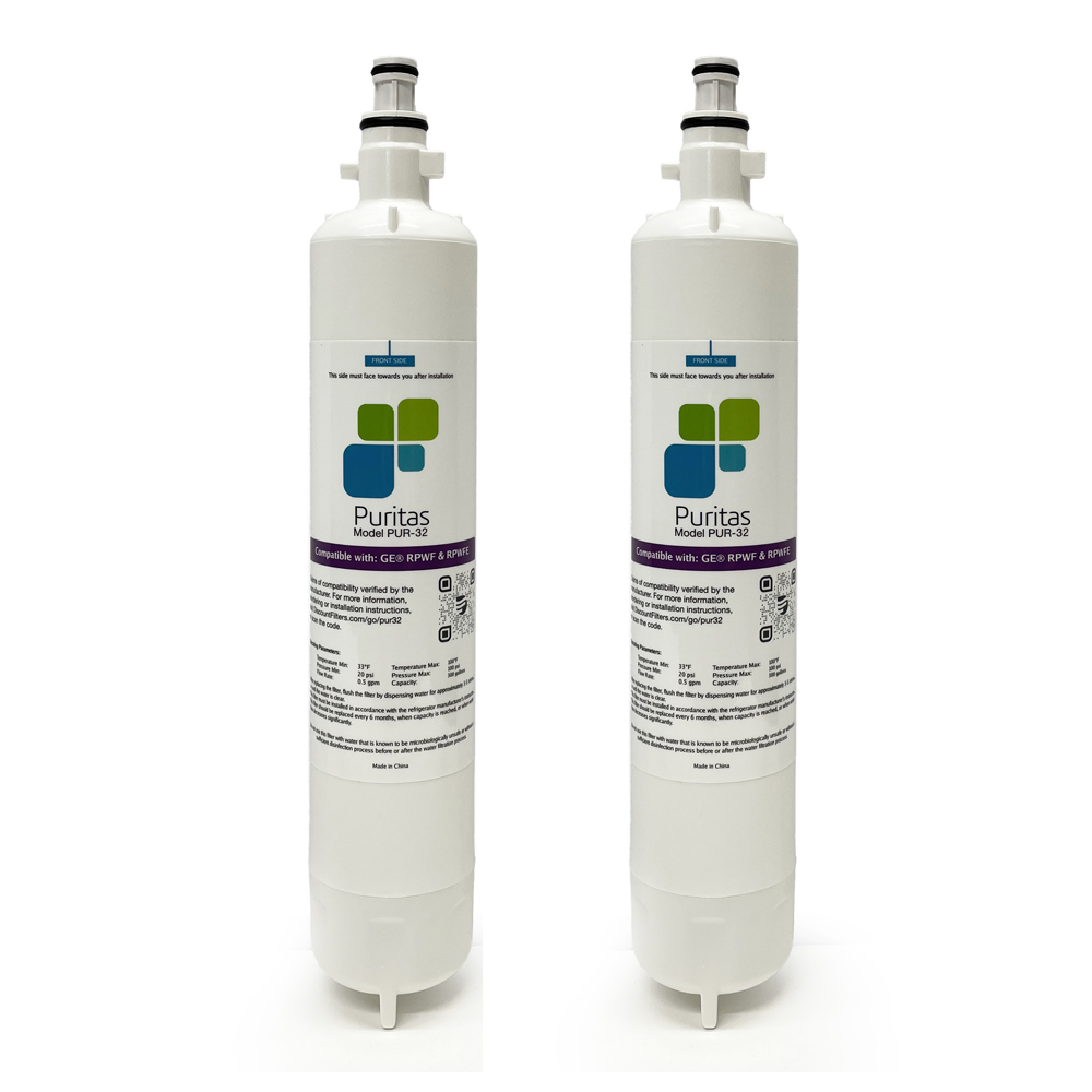 Replacement for GE RPWFE® Fridge Filter, 2-Pack