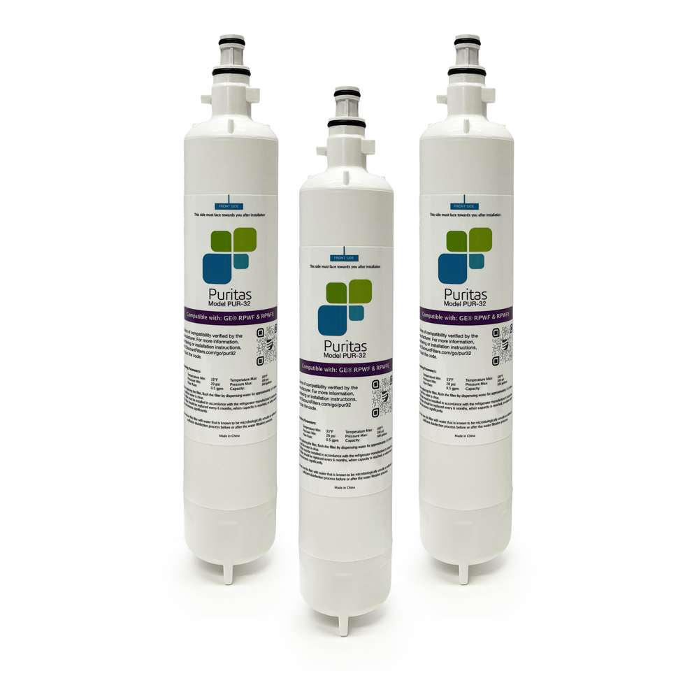 Replacement for GE RPWFE® Fridge Filter, 3-Pack