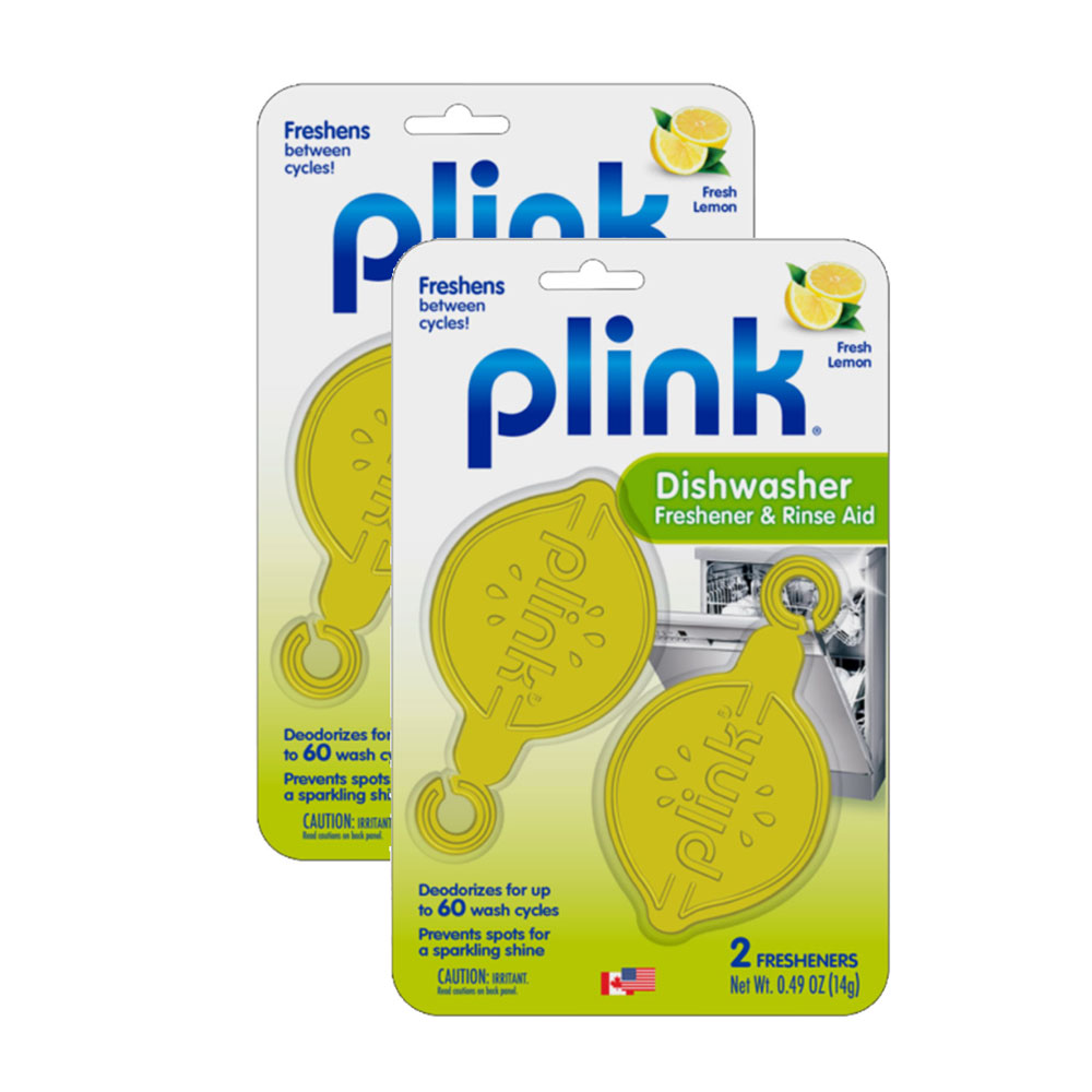 Plink Dishwasher Freshener & Rinse Aid, 2-Pack