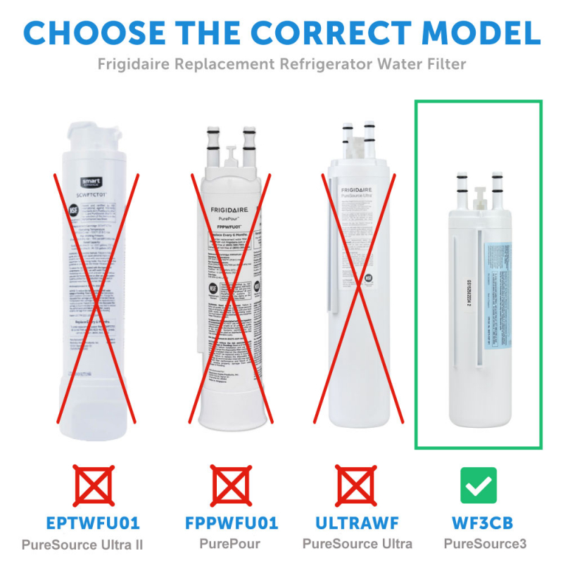 WF3CB, Electrolux NSF Certified Puresource 3 Ice & Water Filter 