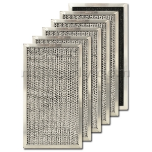 Aluminum / Carbon Range Hood Filter - 6 1/8