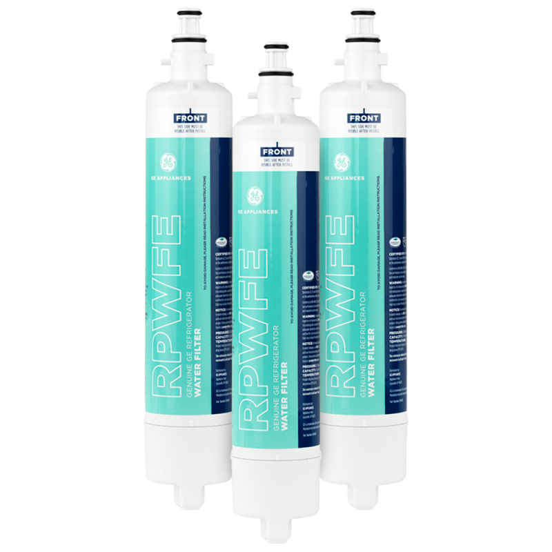 GE RPWFE® Refrigerator Water Filter - Includes RFID Chip, 3-Pack