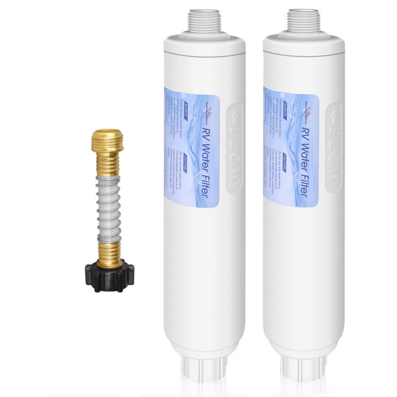 Premium Inline Filter for RVs with Hose Attachment, 2-Pack