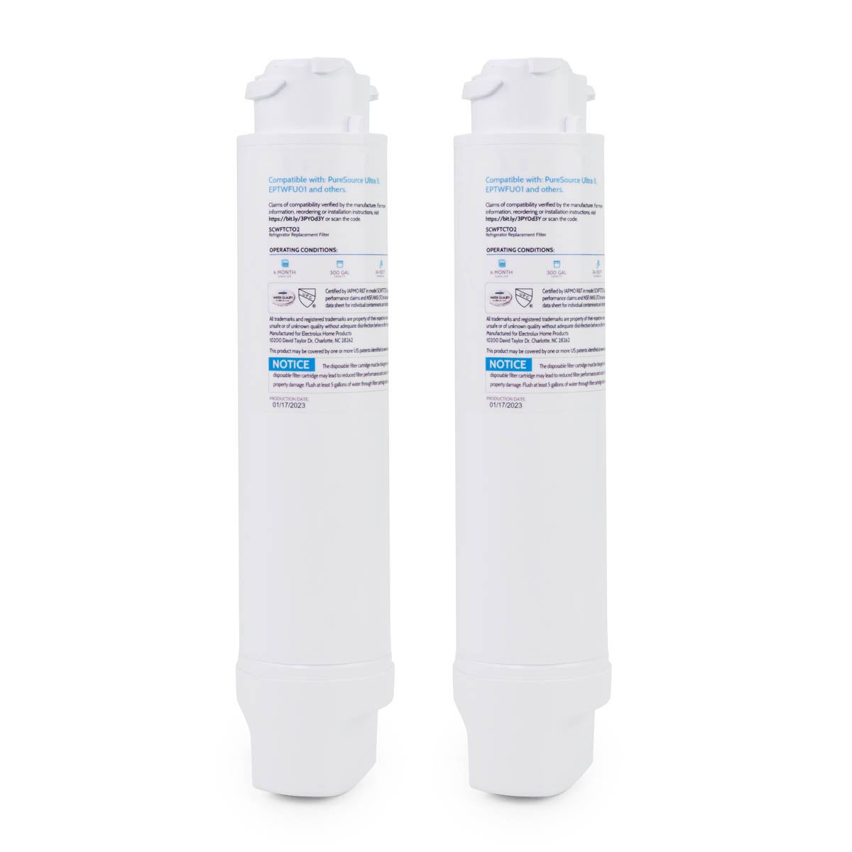 Smart Choice Replacement for EPTWFU01 Water Filter, 2-Pack