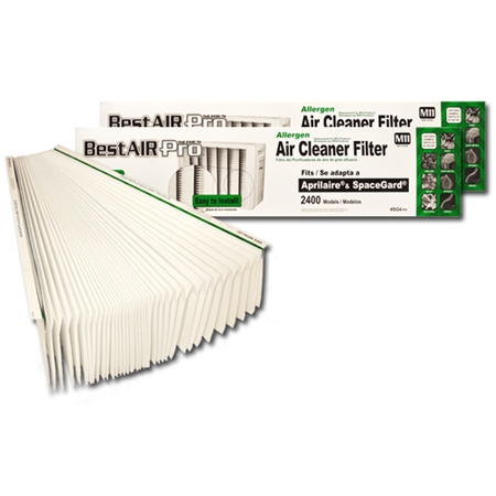 BestAirPro Replacement for Aprilaire # 401 Filter, 2-Pack