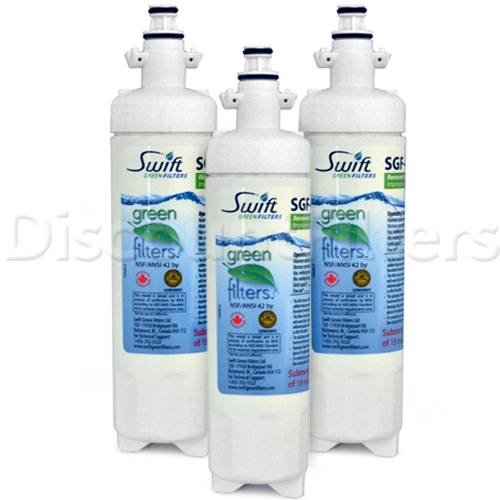 Swift Green Replacement for LG LT700P Refrigerator Filter, 3-Pack