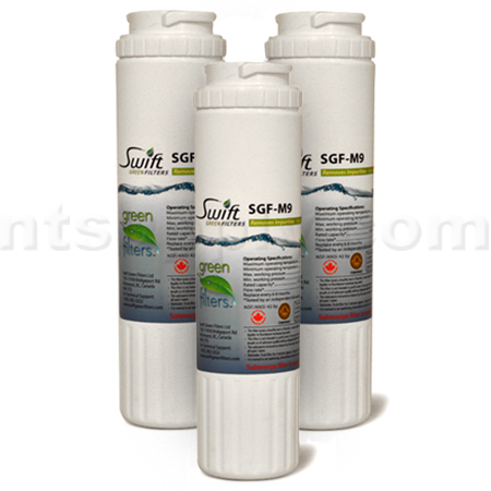 SwiftGreen Replacement for UKF8001 Refrigerator Filter, 3-Pack