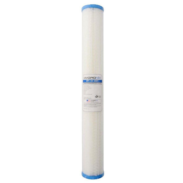 Hydronix 20" Pleated Sediment Cartridge 1 micron