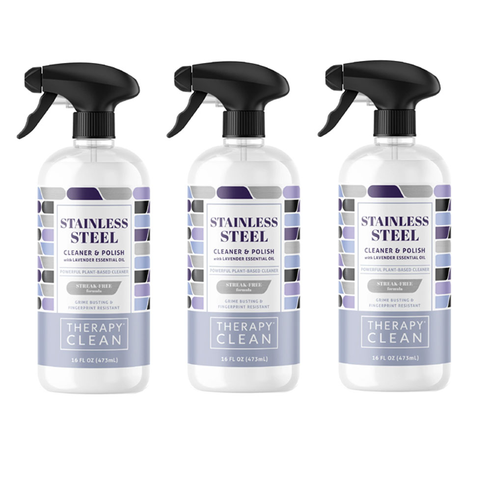 Therapy All Natural Stainless Steel Cleaner, 3-Pack