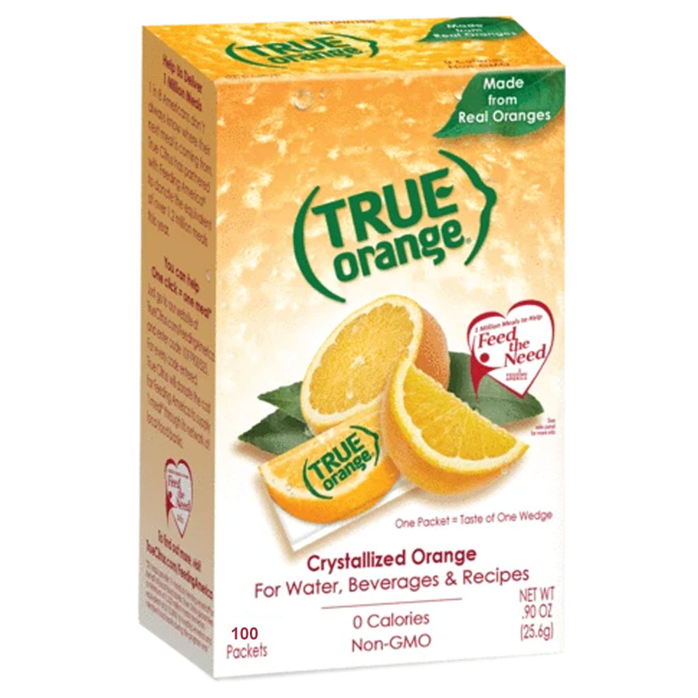 True Orange Water Flavoring Packet - Box of 100