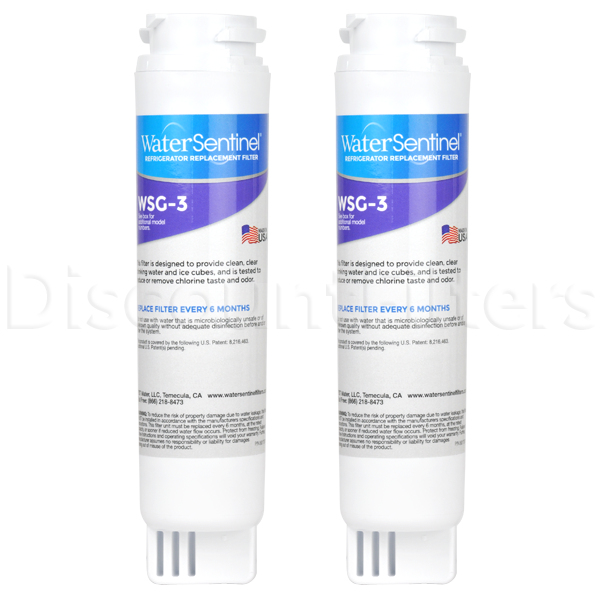 WaterSentinel Replacement for GE MSWF Refrigerator Filter, 2-Pack