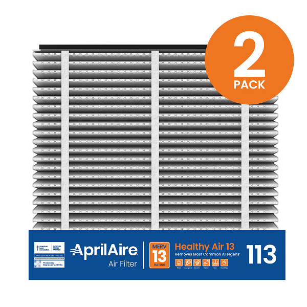 Aprilaire #113 MERV 13 Replacement Filter, 2-Pack