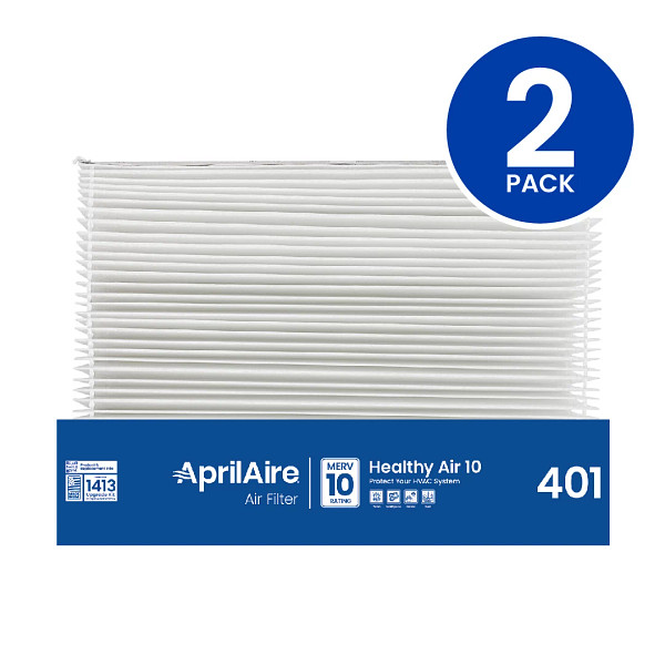 Original Aprilaire #401 Filter For 2400 Air Cleaner, 2-Pack