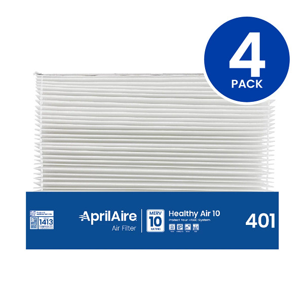 Original Aprilaire #401 Filter For 2400 Air Cleaner, 4-Pack