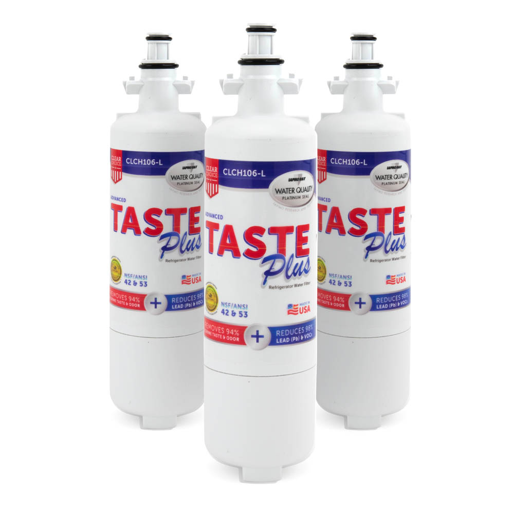 ClearChoice Taste Plus Replacement for LG LT700P Refrigerator Filter, 3-Pack