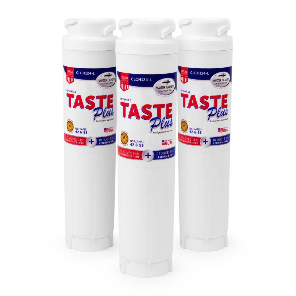 ClearChoice Taste Plus Replacement for Bosch 644845 Refrigerator Filter, 3-Pack