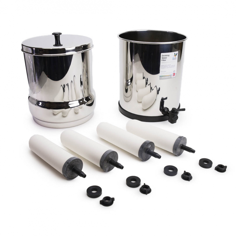 British Berkefeld 1 Liter Stainless Steel Gravity System