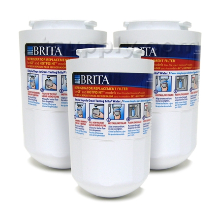 Brita Replacement for GE MWF/GWF Filters (GERF-100), 3-Pack